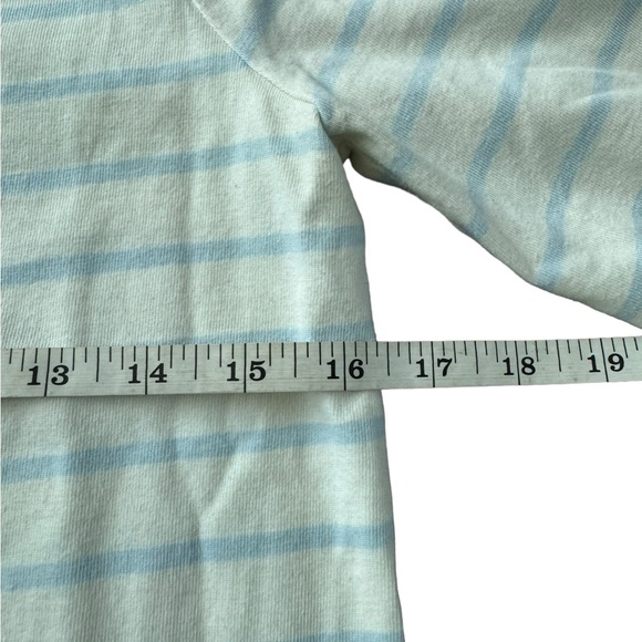 Ralph Lauren White/Blue Boat Neck Shift Dress with Laced Sleeve SZM - Picture 5 of 8